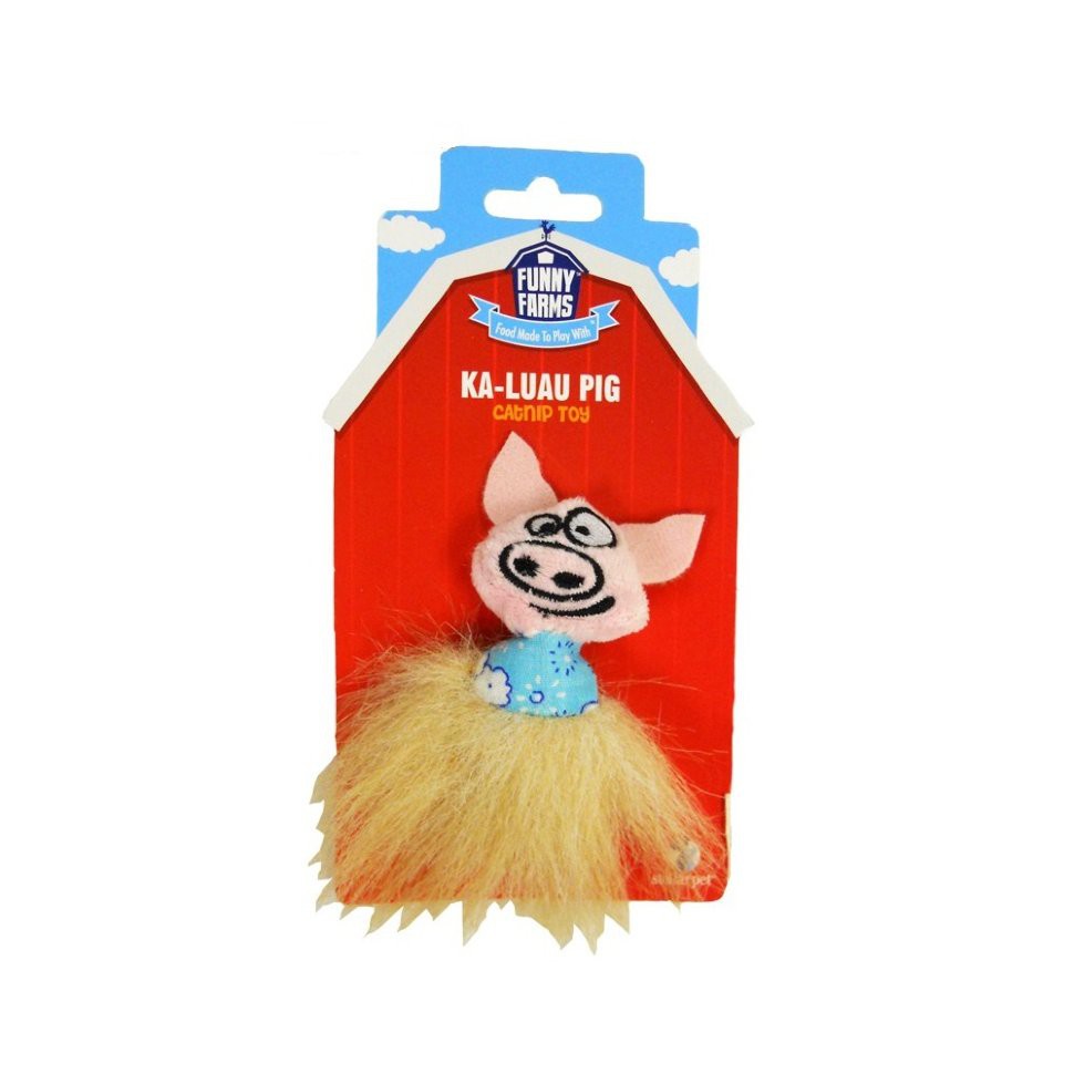 Игрушка для кошек Funny Farms "Свинка в гавайской юбке"