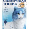 Сибирская кошка наполнитель 4л элитный силикагель