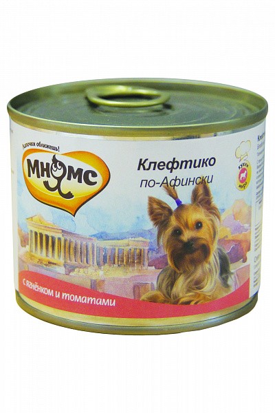 Мнямс конс. для собак всех пород "Клефтико по-афински" (ягненок с морковью) 200 г