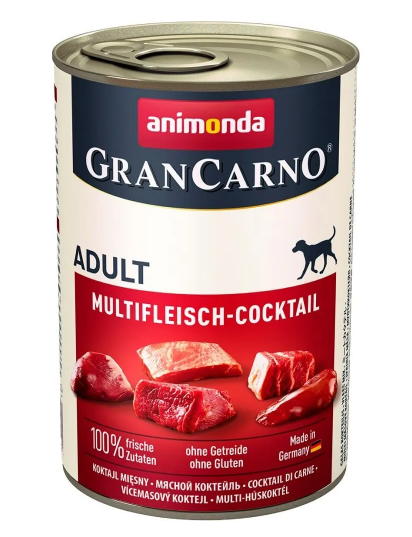 Animonda Gran Carno корм д/собак жестяная банка 0,4кг в ассортименте