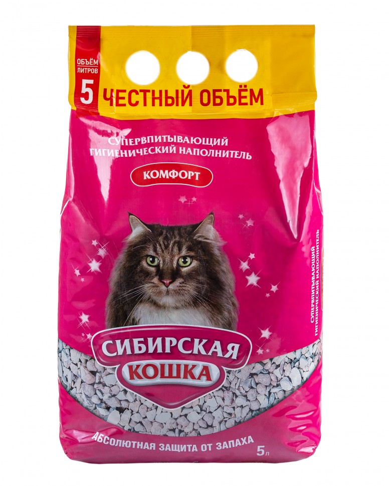 Сибирская кошка наполнитель 5л комфорт