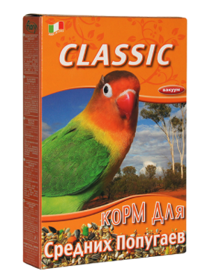 Фиори корм для средних попугаев Classic 650 г
