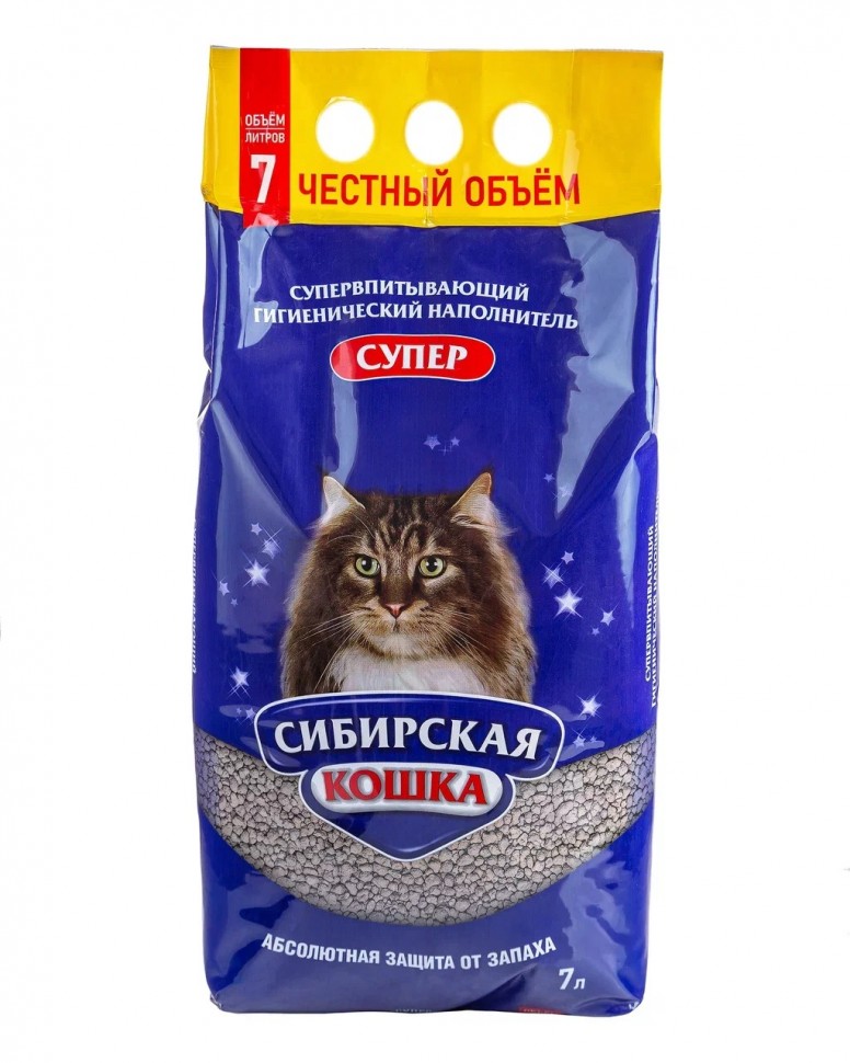 Сибирская кошка наполнитель 7л СУПЕР