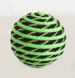 Мяч Лето Зеленый с люрексом д/кош. 5см