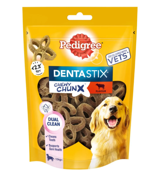 Педигри Дентастикс для собак сред и круп пород  со вкусом говядины 5х68г